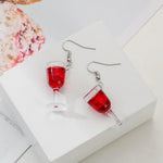 Load image into Gallery viewer, Champagne Wine Glasses Earrings

