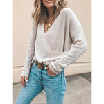 Load image into Gallery viewer, Casual Loose Solid Color Long-sleeved Sweater
