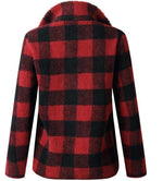 Load image into Gallery viewer, Band Collar Zipper Gingham Plaid Sweater/Sweatshirt
