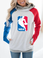 Load image into Gallery viewer, Basketball Love Colorblock Sweatshirt
