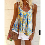 Load image into Gallery viewer, Bohemian Floral Tank T-Shirt
