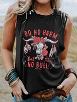 Load image into Gallery viewer, Animal vintage printed round neck cotton vest top
