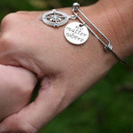 Load image into Gallery viewer, BFF No Matter Where Compass Bracelet
