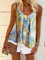 Load image into Gallery viewer, Bohemian Floral Tank T-Shirt
