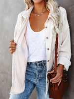 Load image into Gallery viewer, Casual corduroy blouse
