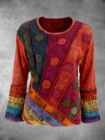 Load image into Gallery viewer, Casual Long Sleeve Round Neck Plus Size Tops
