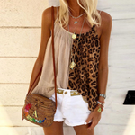 Load image into Gallery viewer, Casual Stitching Leopard Camisole Top
