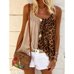 Load image into Gallery viewer, Casual Stitching Leopard Camisole Top
