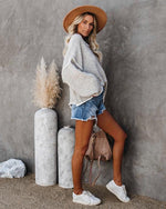 Load image into Gallery viewer, 2020 new solid color stitching long sleeve round neck loose flared sleeve sweater
