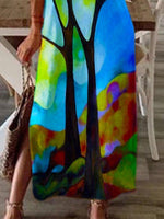 Cargar imagen en el visor de la galería, Blue Half Sleeve Casual Dress
