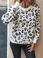 Load image into Gallery viewer, Casual Backless Leopard Print Women Sweater
