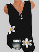 Load image into Gallery viewer, Casual Floral Printed Sleeveless T-shirt
