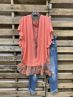 Load image into Gallery viewer, Bohemian Lotus Leaf Layered Blouse
