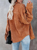 Load image into Gallery viewer, Casual corduroy blouse
