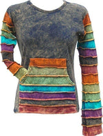 Load image into Gallery viewer, Casual Long Sleeve Round Neck Plus Size Printed Tops
