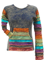 Load image into Gallery viewer, Casual Long Sleeve Round Neck Plus Size Printed Tops

