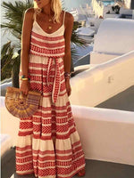 Cargar imagen en el visor de la galería, Boho Print Vacation Dress
