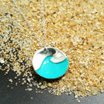 Load image into Gallery viewer, Blue Ocean Wave Necklace
