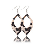 Load image into Gallery viewer, Casual Style Leopard Leather Earrings
