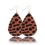 Load image into Gallery viewer, Casual Style Leopard Leather Earrings

