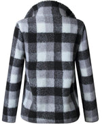Load image into Gallery viewer, Band Collar Zipper Gingham Plaid Sweater/Sweatshirt
