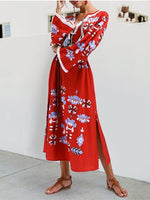 Cargar imagen en el visor de la galería, Boho Large Size  Tassel Floral Dress
