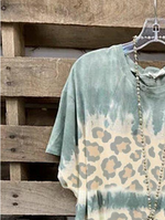 Load image into Gallery viewer, Blue Batwing Casual Cotton-Blend Shirt &amp; Top
