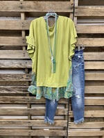 Load image into Gallery viewer, Bohemian Lotus Leaf Layered Blouse
