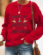 Load image into Gallery viewer, 2020 Christmas letter printed sweatshirt
